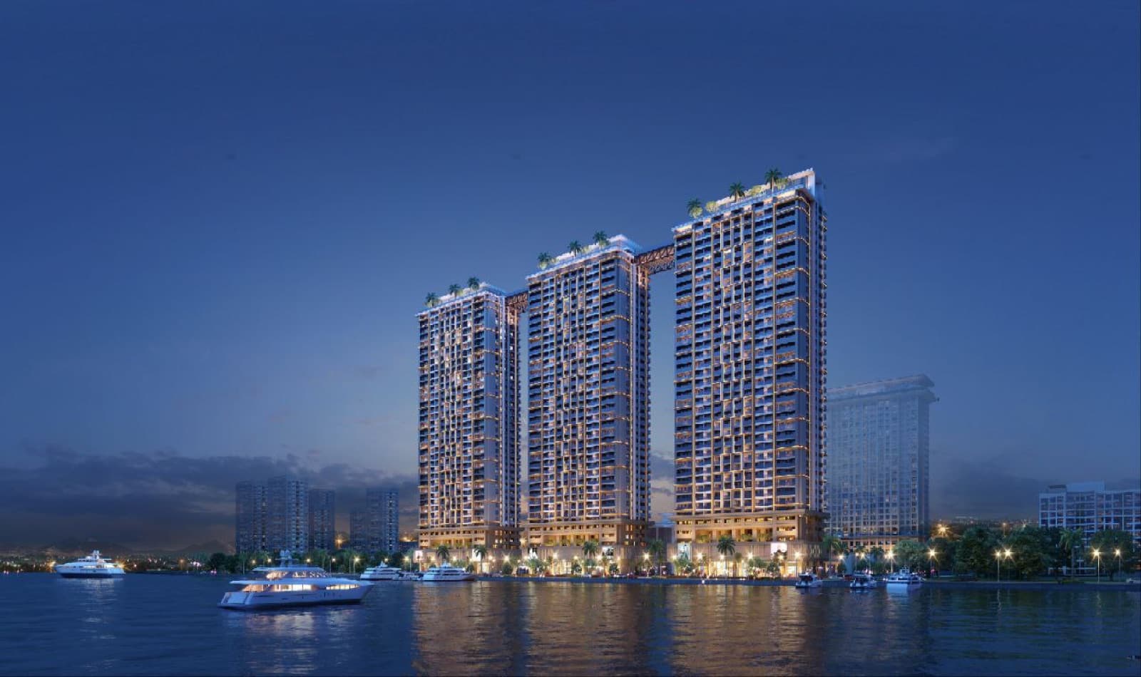 Diamond Bay Garden waterfront building render