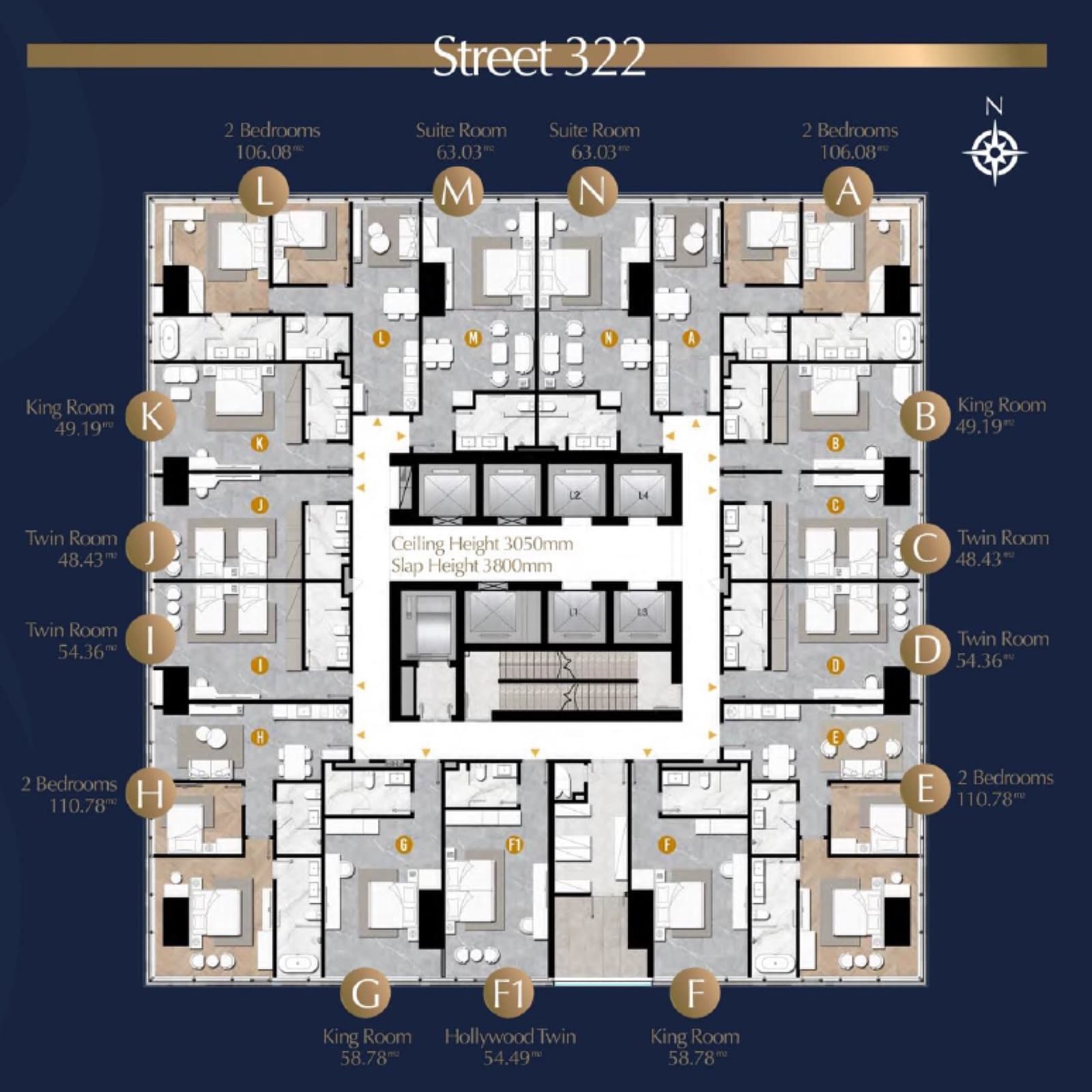 UC88 Tower floor plan 1